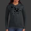 Ladies 100% Ring Spun Cotton Long Sleeve Hooded T Shirt Thumbnail