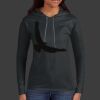Ladies 100% Ring Spun Cotton Long Sleeve Hooded T Shirt Thumbnail