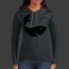 Ladies 100% Ring Spun Cotton Long Sleeve Hooded T Shirt Thumbnail
