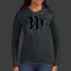 Ladies 100% Ring Spun Cotton Long Sleeve Hooded T Shirt Thumbnail