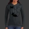 Ladies 100% Ring Spun Cotton Long Sleeve Hooded T Shirt Thumbnail