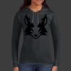Ladies 100% Ring Spun Cotton Long Sleeve Hooded T Shirt Thumbnail