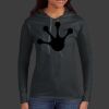 Ladies 100% Ring Spun Cotton Long Sleeve Hooded T Shirt Thumbnail