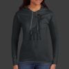 Ladies 100% Ring Spun Cotton Long Sleeve Hooded T Shirt Thumbnail