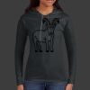 Ladies 100% Ring Spun Cotton Long Sleeve Hooded T Shirt Thumbnail