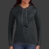 Ladies 100% Ring Spun Cotton Long Sleeve Hooded T Shirt Thumbnail