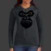 Ladies 100% Ring Spun Cotton Long Sleeve Hooded T Shirt Thumbnail