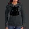 Ladies 100% Ring Spun Cotton Long Sleeve Hooded T Shirt Thumbnail