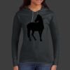 Ladies 100% Ring Spun Cotton Long Sleeve Hooded T Shirt Thumbnail