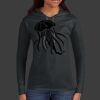 Ladies 100% Ring Spun Cotton Long Sleeve Hooded T Shirt Thumbnail