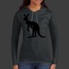 Ladies 100% Ring Spun Cotton Long Sleeve Hooded T Shirt Thumbnail
