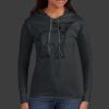 Ladies 100% Ring Spun Cotton Long Sleeve Hooded T Shirt Thumbnail