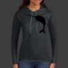 Ladies 100% Ring Spun Cotton Long Sleeve Hooded T Shirt Thumbnail