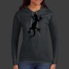 Ladies 100% Ring Spun Cotton Long Sleeve Hooded T Shirt Thumbnail