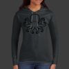 Ladies 100% Ring Spun Cotton Long Sleeve Hooded T Shirt Thumbnail