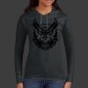 Ladies 100% Ring Spun Cotton Long Sleeve Hooded T Shirt Thumbnail