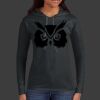 Ladies 100% Ring Spun Cotton Long Sleeve Hooded T Shirt Thumbnail