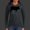Ladies 100% Ring Spun Cotton Long Sleeve Hooded T Shirt Thumbnail