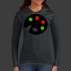 Ladies 100% Ring Spun Cotton Long Sleeve Hooded T Shirt Thumbnail