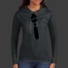 Ladies 100% Ring Spun Cotton Long Sleeve Hooded T Shirt Thumbnail
