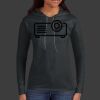 Ladies 100% Ring Spun Cotton Long Sleeve Hooded T Shirt Thumbnail