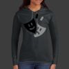 Ladies 100% Ring Spun Cotton Long Sleeve Hooded T Shirt Thumbnail