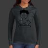 Ladies 100% Ring Spun Cotton Long Sleeve Hooded T Shirt Thumbnail