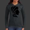 Ladies 100% Ring Spun Cotton Long Sleeve Hooded T Shirt Thumbnail