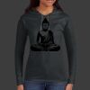 Ladies 100% Ring Spun Cotton Long Sleeve Hooded T Shirt Thumbnail