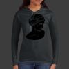 Ladies 100% Ring Spun Cotton Long Sleeve Hooded T Shirt Thumbnail