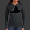 Ladies 100% Ring Spun Cotton Long Sleeve Hooded T Shirt Thumbnail
