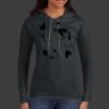 Ladies 100% Ring Spun Cotton Long Sleeve Hooded T Shirt Thumbnail