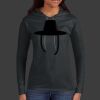 Ladies 100% Ring Spun Cotton Long Sleeve Hooded T Shirt Thumbnail