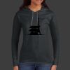 Ladies 100% Ring Spun Cotton Long Sleeve Hooded T Shirt Thumbnail