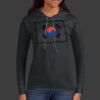 Ladies 100% Ring Spun Cotton Long Sleeve Hooded T Shirt Thumbnail