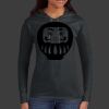 Ladies 100% Ring Spun Cotton Long Sleeve Hooded T Shirt Thumbnail