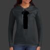 Ladies 100% Ring Spun Cotton Long Sleeve Hooded T Shirt Thumbnail