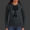 Ladies 100% Ring Spun Cotton Long Sleeve Hooded T Shirt Thumbnail