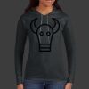 Ladies 100% Ring Spun Cotton Long Sleeve Hooded T Shirt Thumbnail