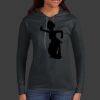 Ladies 100% Ring Spun Cotton Long Sleeve Hooded T Shirt Thumbnail