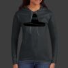 Ladies 100% Ring Spun Cotton Long Sleeve Hooded T Shirt Thumbnail