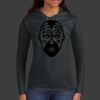 Ladies 100% Ring Spun Cotton Long Sleeve Hooded T Shirt Thumbnail