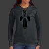 Ladies 100% Ring Spun Cotton Long Sleeve Hooded T Shirt Thumbnail