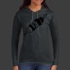 Ladies 100% Ring Spun Cotton Long Sleeve Hooded T Shirt Thumbnail