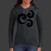 Ladies 100% Ring Spun Cotton Long Sleeve Hooded T Shirt Thumbnail