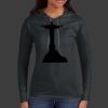 Ladies 100% Ring Spun Cotton Long Sleeve Hooded T Shirt Thumbnail