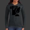 Ladies 100% Ring Spun Cotton Long Sleeve Hooded T Shirt Thumbnail