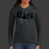 Ladies 100% Ring Spun Cotton Long Sleeve Hooded T Shirt Thumbnail