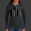 Ladies 100% Ring Spun Cotton Long Sleeve Hooded T Shirt Thumbnail