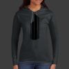 Ladies 100% Ring Spun Cotton Long Sleeve Hooded T Shirt Thumbnail